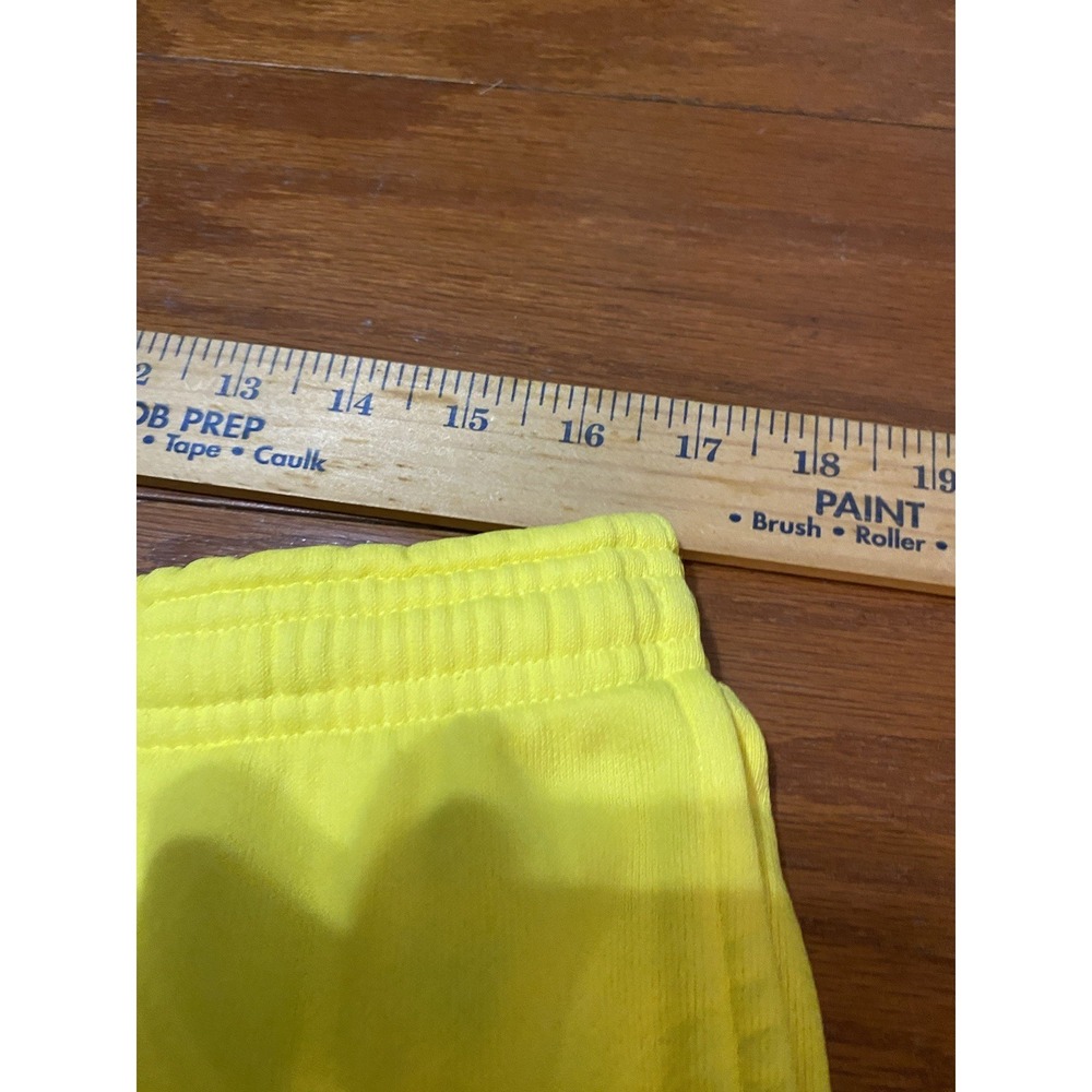 Sp5der Worldwide Yellow Sweatpants Size XXL 2XL 100% Cotton Made In USA - Picture 4 of 7